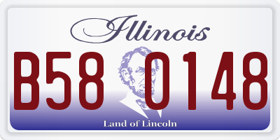 IL license plate B580148