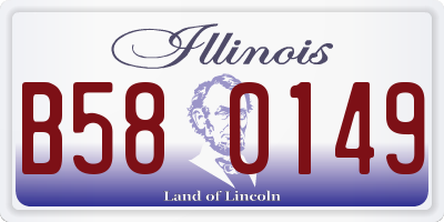 IL license plate B580149