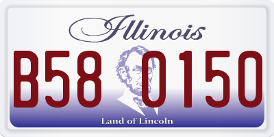 IL license plate B580150