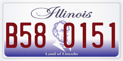 IL license plate B580151
