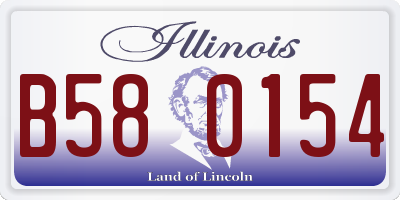 IL license plate B580154
