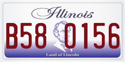 IL license plate B580156