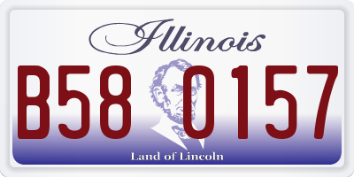 IL license plate B580157
