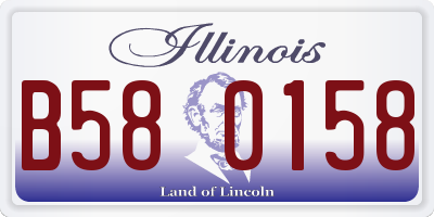 IL license plate B580158