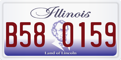 IL license plate B580159