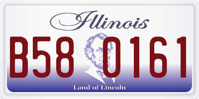 IL license plate B580161