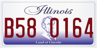 IL license plate B580164