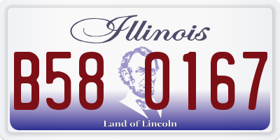 IL license plate B580167