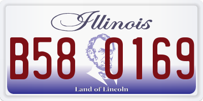 IL license plate B580169
