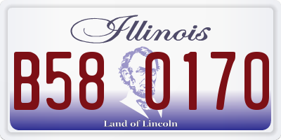 IL license plate B580170