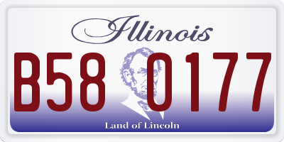 IL license plate B580177