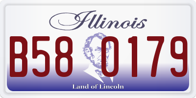 IL license plate B580179