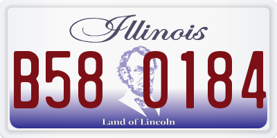 IL license plate B580184