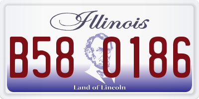 IL license plate B580186