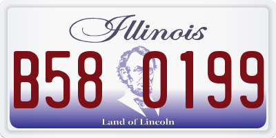 IL license plate B580199
