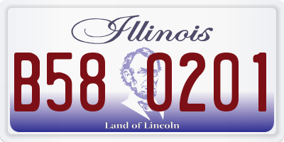 IL license plate B580201