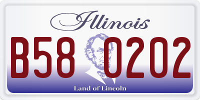 IL license plate B580202