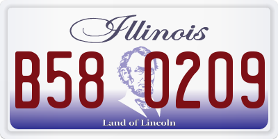 IL license plate B580209