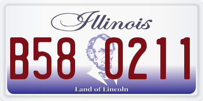 IL license plate B580211