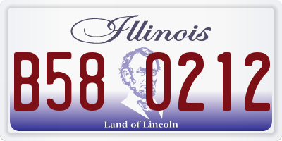 IL license plate B580212