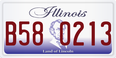 IL license plate B580213