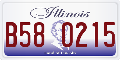 IL license plate B580215