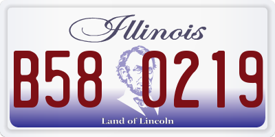 IL license plate B580219