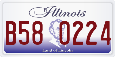 IL license plate B580224