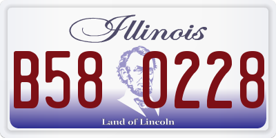 IL license plate B580228