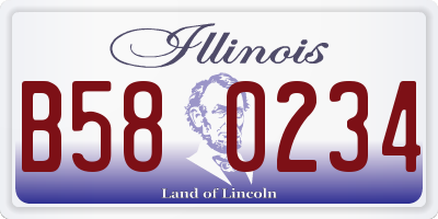 IL license plate B580234