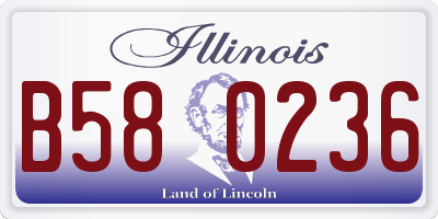 IL license plate B580236