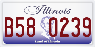 IL license plate B580239