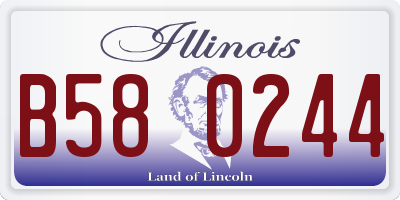 IL license plate B580244