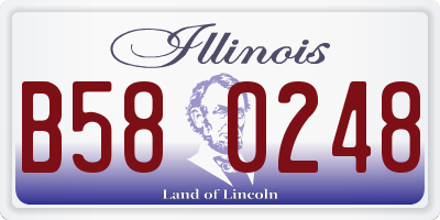 IL license plate B580248
