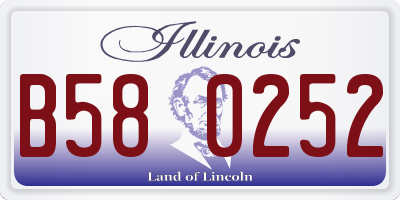IL license plate B580252