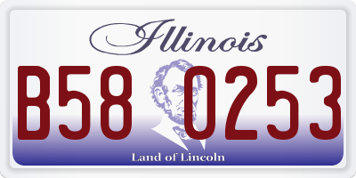 IL license plate B580253