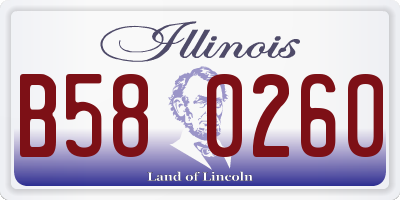 IL license plate B580260