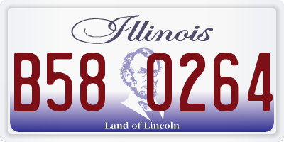 IL license plate B580264