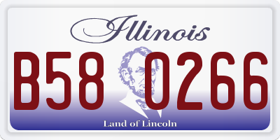 IL license plate B580266