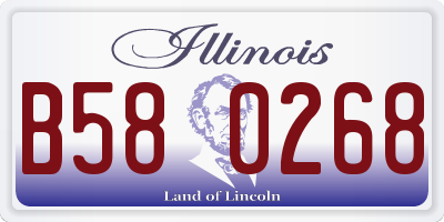 IL license plate B580268