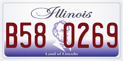 IL license plate B580269