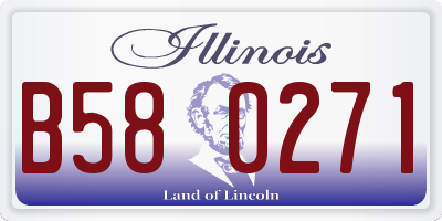 IL license plate B580271