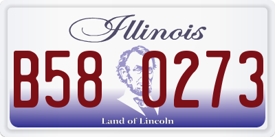 IL license plate B580273