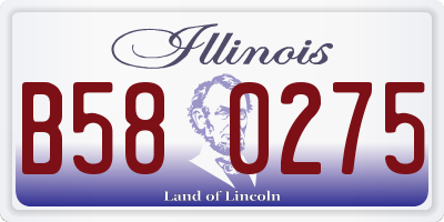 IL license plate B580275