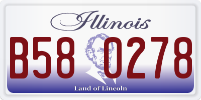 IL license plate B580278