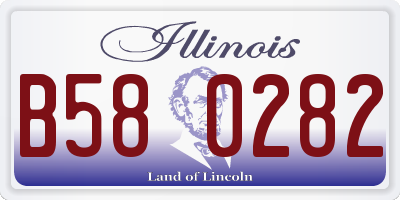 IL license plate B580282