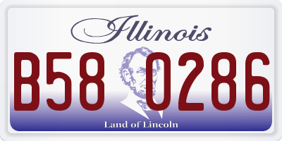 IL license plate B580286