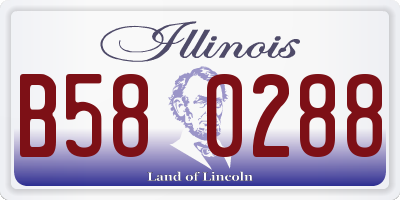 IL license plate B580288