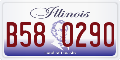 IL license plate B580290