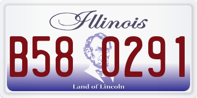 IL license plate B580291
